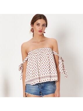 NWT Tularosa Boho Tank Festival Polka Dot Scarf Print Summer Perry Women XS